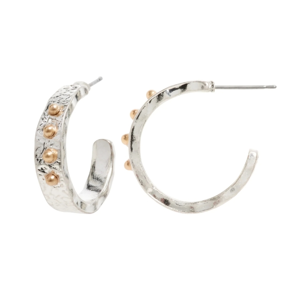 3/$25 Banana Republic Textured Hoop Earrings